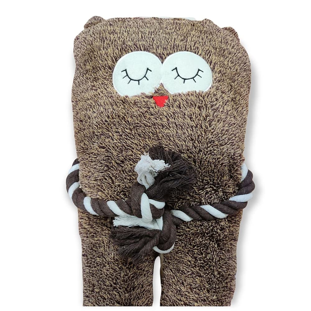 Flamingo - Brown Bonny Owl Plush. Length 65 cm Toy for Dog. - FL-520552