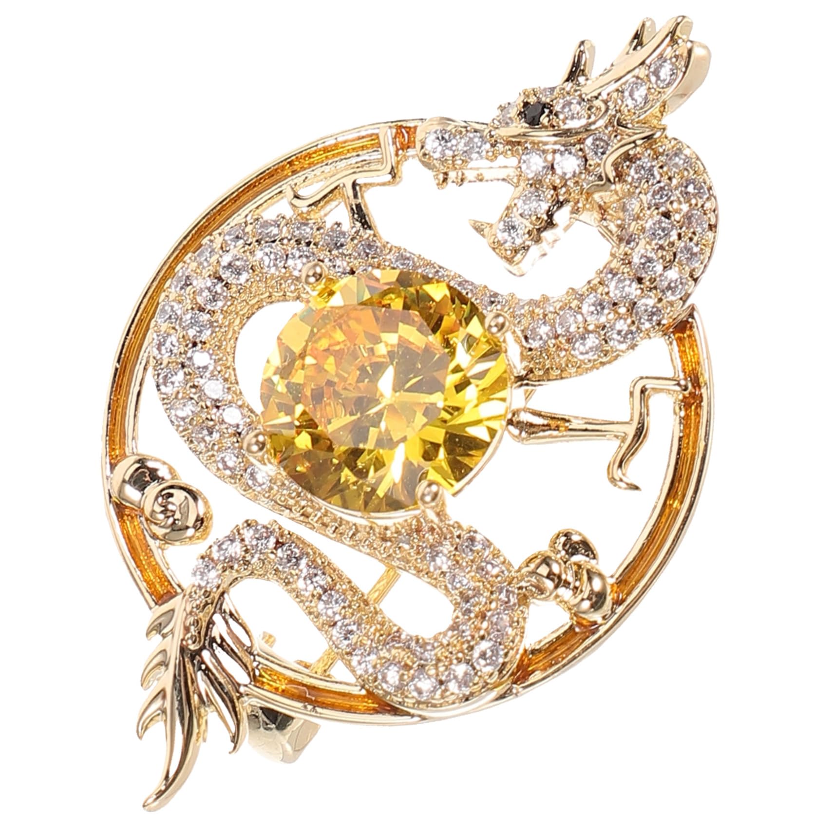 BESPORTBLE Kleidungsnadeln Dekorationen Drachenbrosche Brosche für Kleidung Brosche für Frauen trachtenbrosche brosche gold Halsdekoration Broschen für Frauen Broschen Diamant Golden