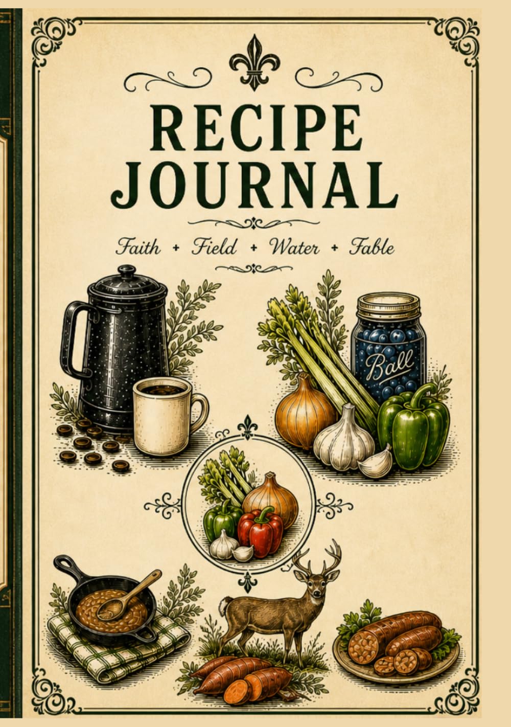 My Cajun Recipe Book: A Heirloom Kitchen Journal for Recipes, Stories, and Traditions of faith, field, water, and table