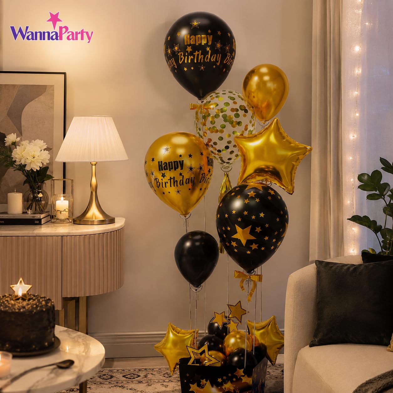 Rose Gold Birthday Balloon Bouquet - FREE SHIPPING -7