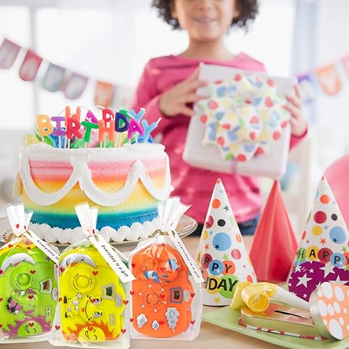 Miniatura 5 de Juego de cámara de juguete para niños, 18 piezas, 3 colores, 6 patrones de animales, visor a granel para bolsas de regalos, rellenos, regalos de