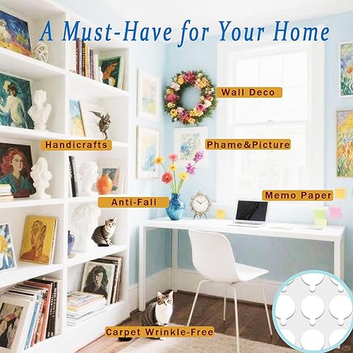 Miniatura 8 de Puntos de Pegamento Adhesivo Fáciles de Despegar, Masilla Transparente para Museo, Gel Adhesivo de Doble Cara, Pegamento Adhesivo para Montaje para