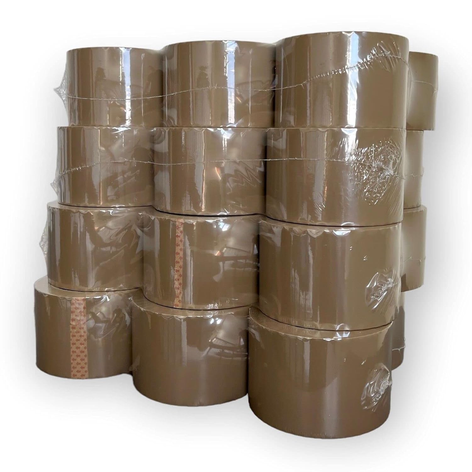 Heavy Duty Tan Packing Tape 24 Rolls 3 Inch x 110 Yards (330 Feet) Per Roll Carton Sealing Tape for Shipping Packaging Moving Office Storage & Tape Gun Refills 2.0 Mil 3960 Total Yards