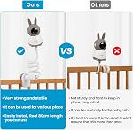 Moniteur pour bébé flexible compatible avec ieGeek Bébé 1T, Bébé 4, Bébé 7S, Appareils photo avec montage à vis 1/4