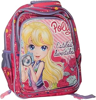 شنطة مدرسية من القماش مع كاميرا لون وردي موديل 1234-Toy gator-687684010838 لافلي جيرل