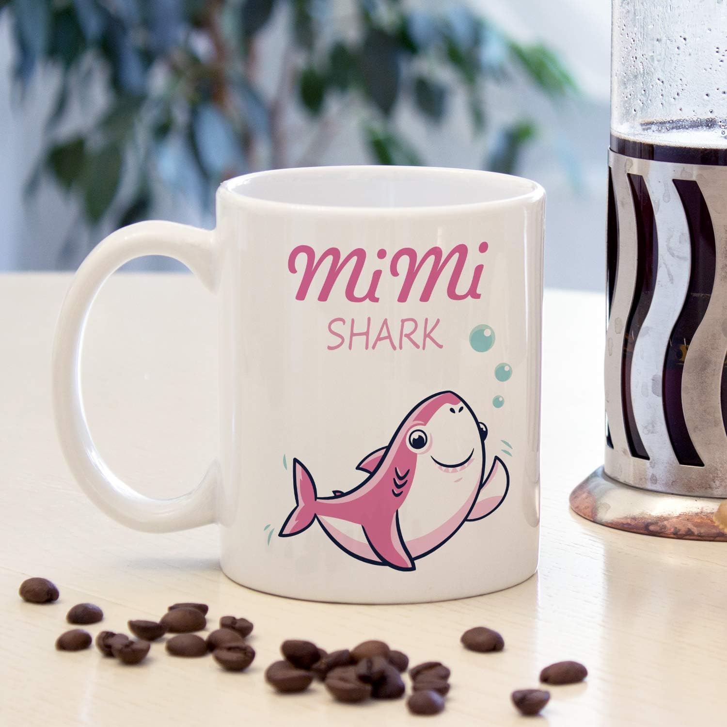Mimi Shark Cup 11oz - Funny Coffee Mug Gift for Grandma, Mom, Wife - Shark Gifts for Christmas, Mother's Day & Birthday - Mimi Gifts for Women, Grandma - Image 4