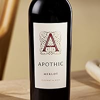 Vista 4 de Apothic Merlot, vino tinto, botella de 25.4 fl oz
