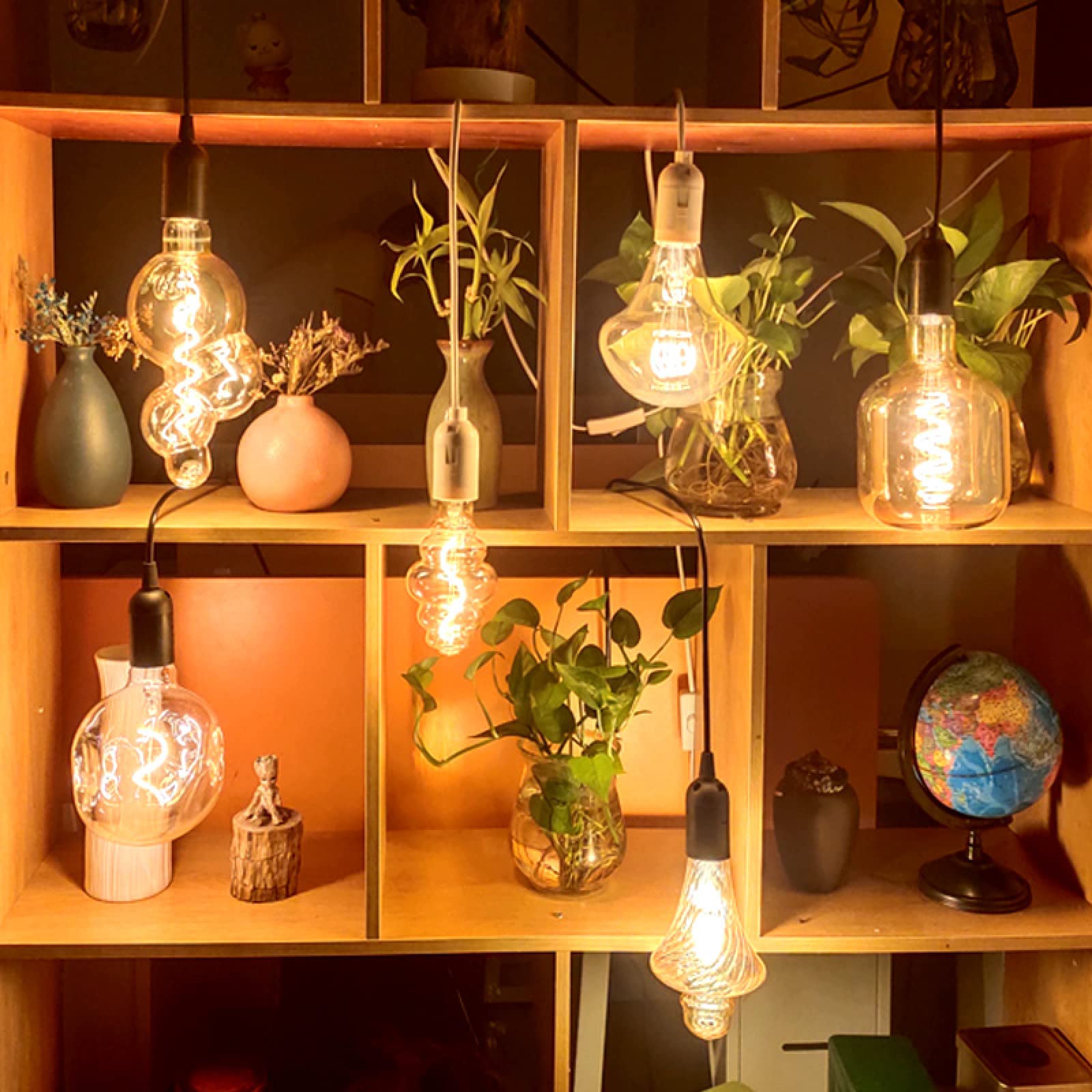LEEVUS Vintage Edison Lampadina 1 Pz Retro Edison Lampadina E27 220 V 4 W Retro Dorato Spirale Filamento Led Lampada A Risparmio Energetico Led Illuminazione 02