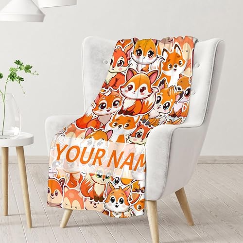 Miniatura 8 de Mantas de zorro  Manta suave y mullida para niñas, mantas de franela de 40 x 50 pulgadas para sofá y sofá, manta negra linda para regalo