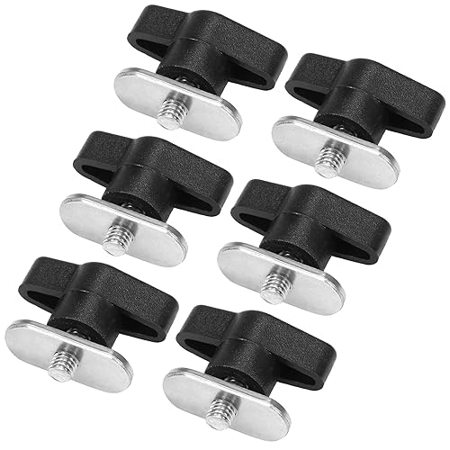 Lixada 6 juegos de tornillos de kayak tuercas hardware para riel canoa kayak pista montaje sistema pesca barco accesorios