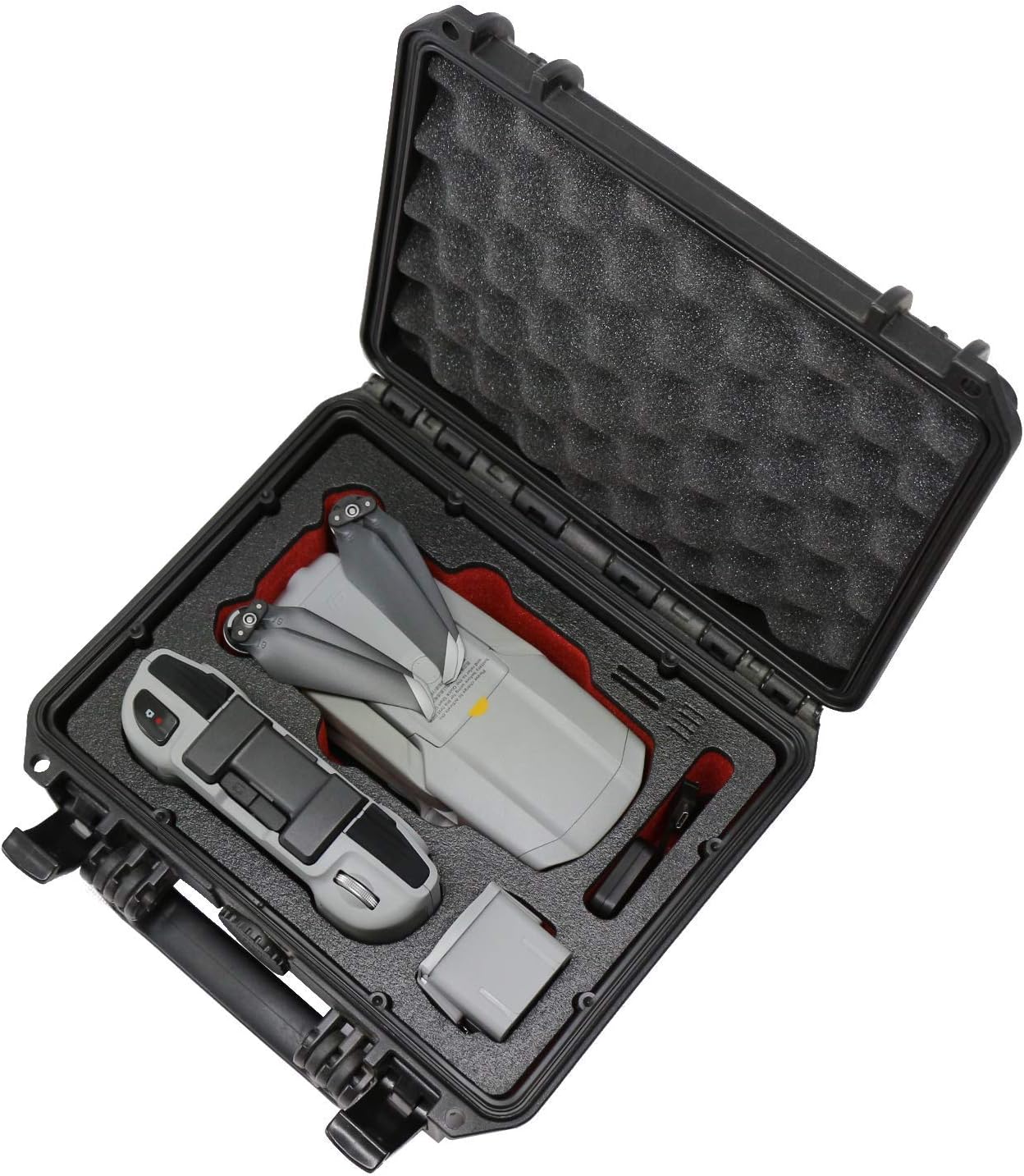 Professional Carrying Case for DJI Mavic Air (not for Air2). Compact Version with Space for 5 Batteries and Lots of Accessories. Waterproof Outdoor Case, IP67, Hardcase