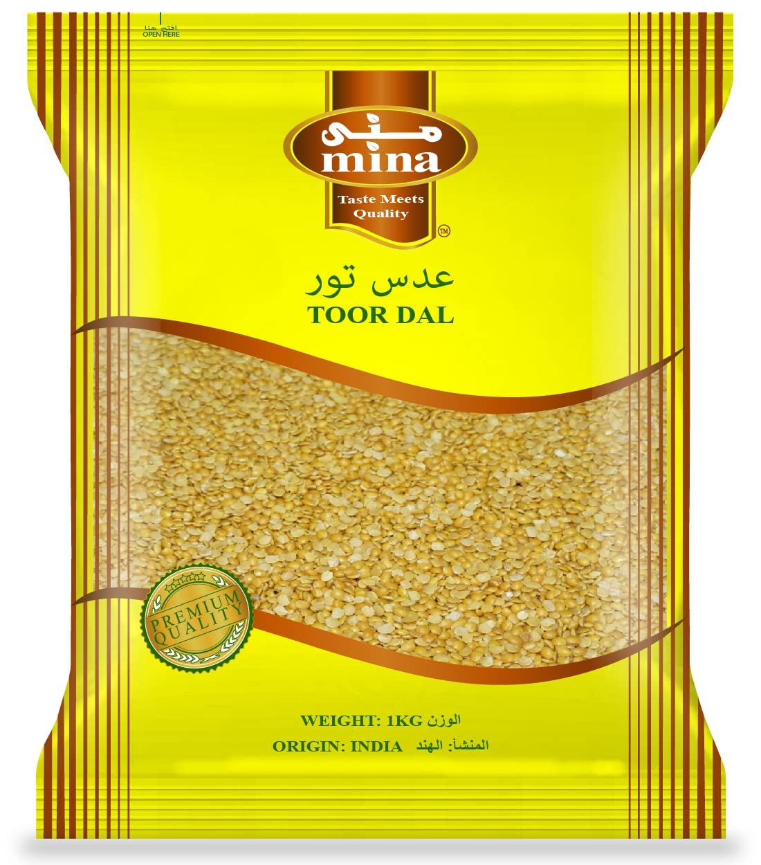 Mina Toor Dal - 1 Kg - Yellow