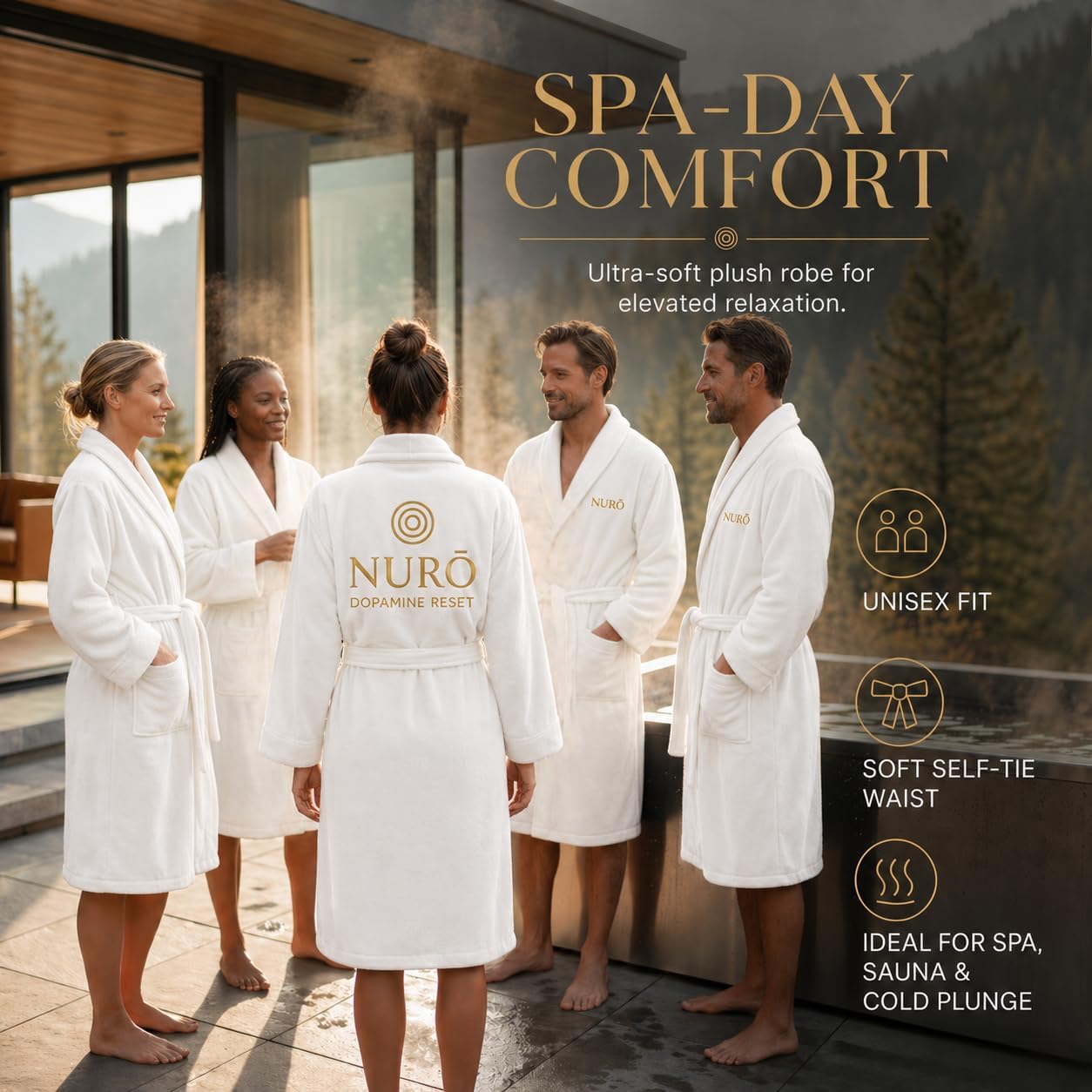 NURŌ Luxury Robe – White – L