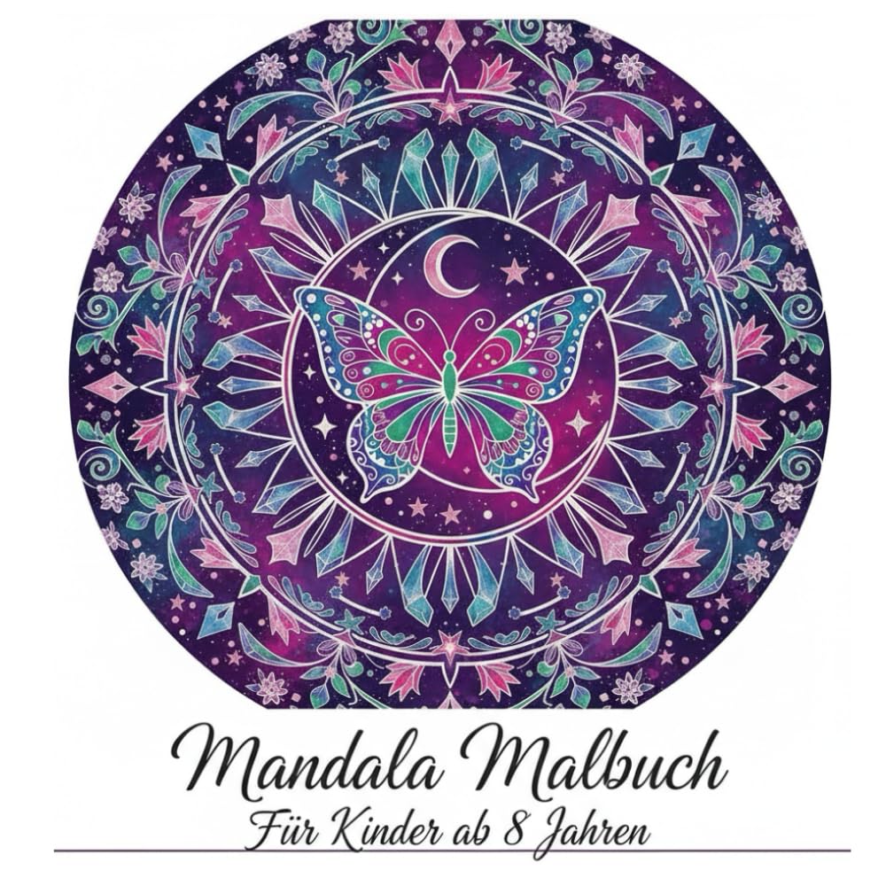 Mandala Malbuch für Kinder ab 8 Jahren: 30+ Entspannende Motive mit Tieren, Fantasiewelten und Mustern – Ein kreatives Ausmalbuch zur Förderung von Konzentration und Achtsamkeit.