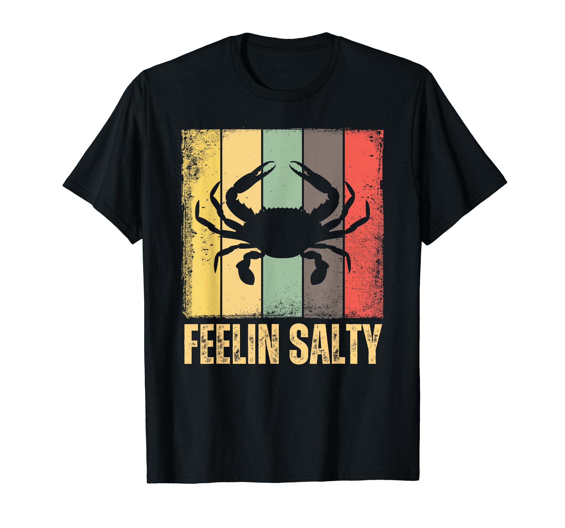 Feelin Salty Maryland Crab Retro Vintage T-Shirt