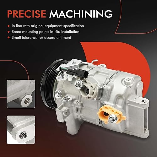 Miniatura 5 de A-Premium Compresor de AC con embrague compatible con Ford F-150 3.5L 2017-2020, Expedition 3.5L 2018-2021, Lincoln Navigator 3.5L 2018-2021