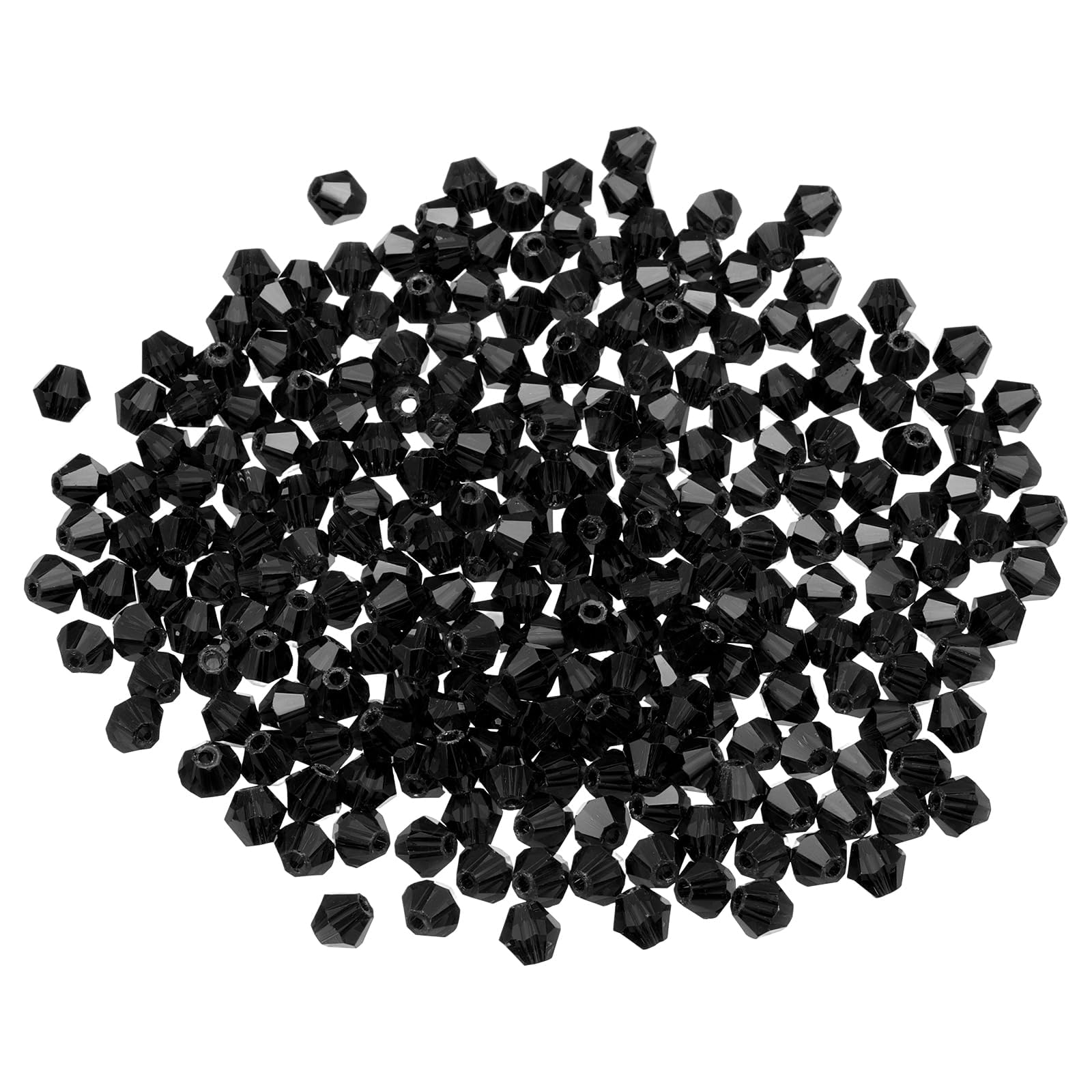 PATIKIL 1000pcs 4mm Bicone Glass Crystal Beads
