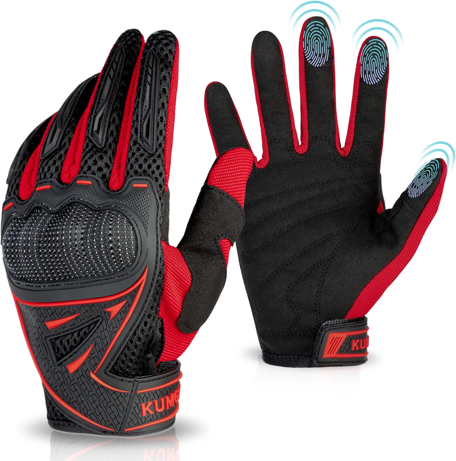 KUMGIM Motorrad Handschuhe Herr Sommer, Motorradhandschuhe mit