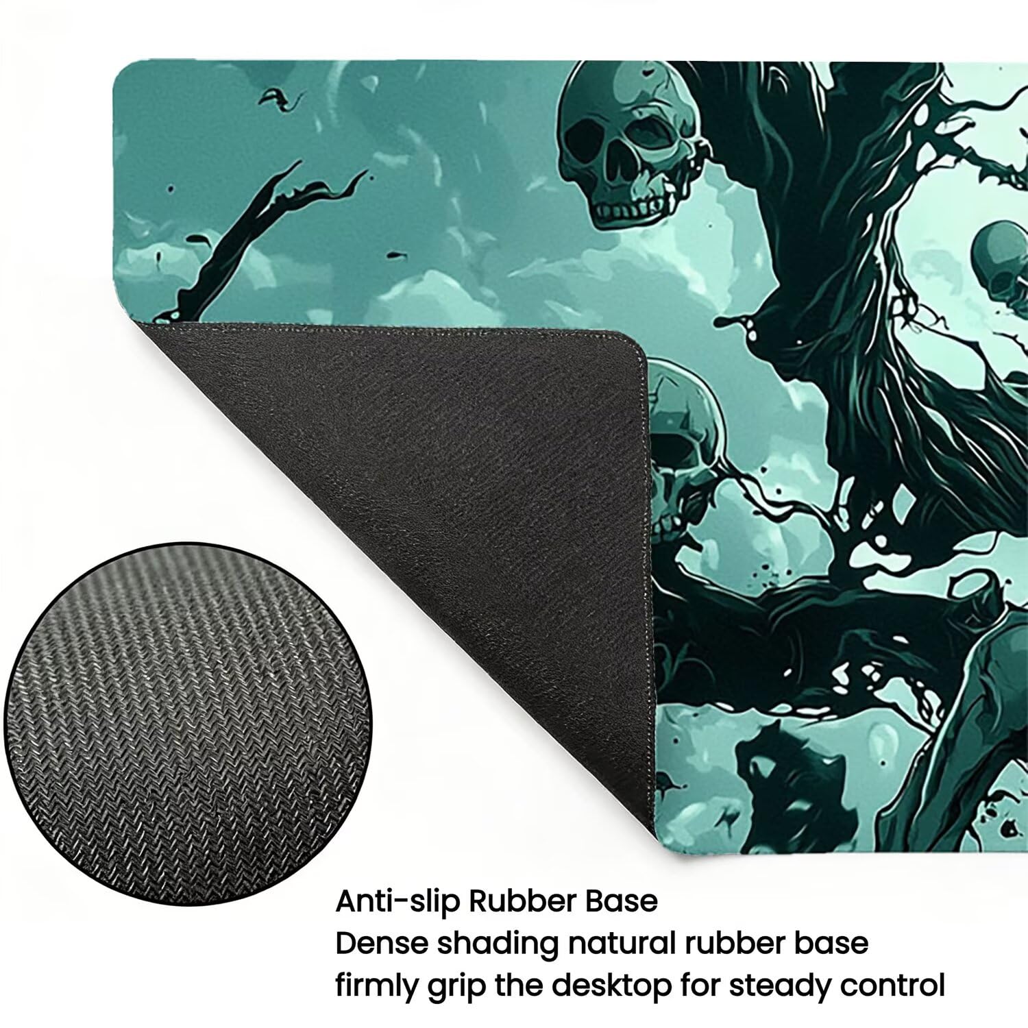 Straszna podkładka pod mysz XXL - 1400x600x3mm - krajobraz Duża mata na biurko z przeszytymi krawędziami Wodoodporna antypoślizgowa do komputera, laptopa poprawia precyzję i szybkość. -36324
