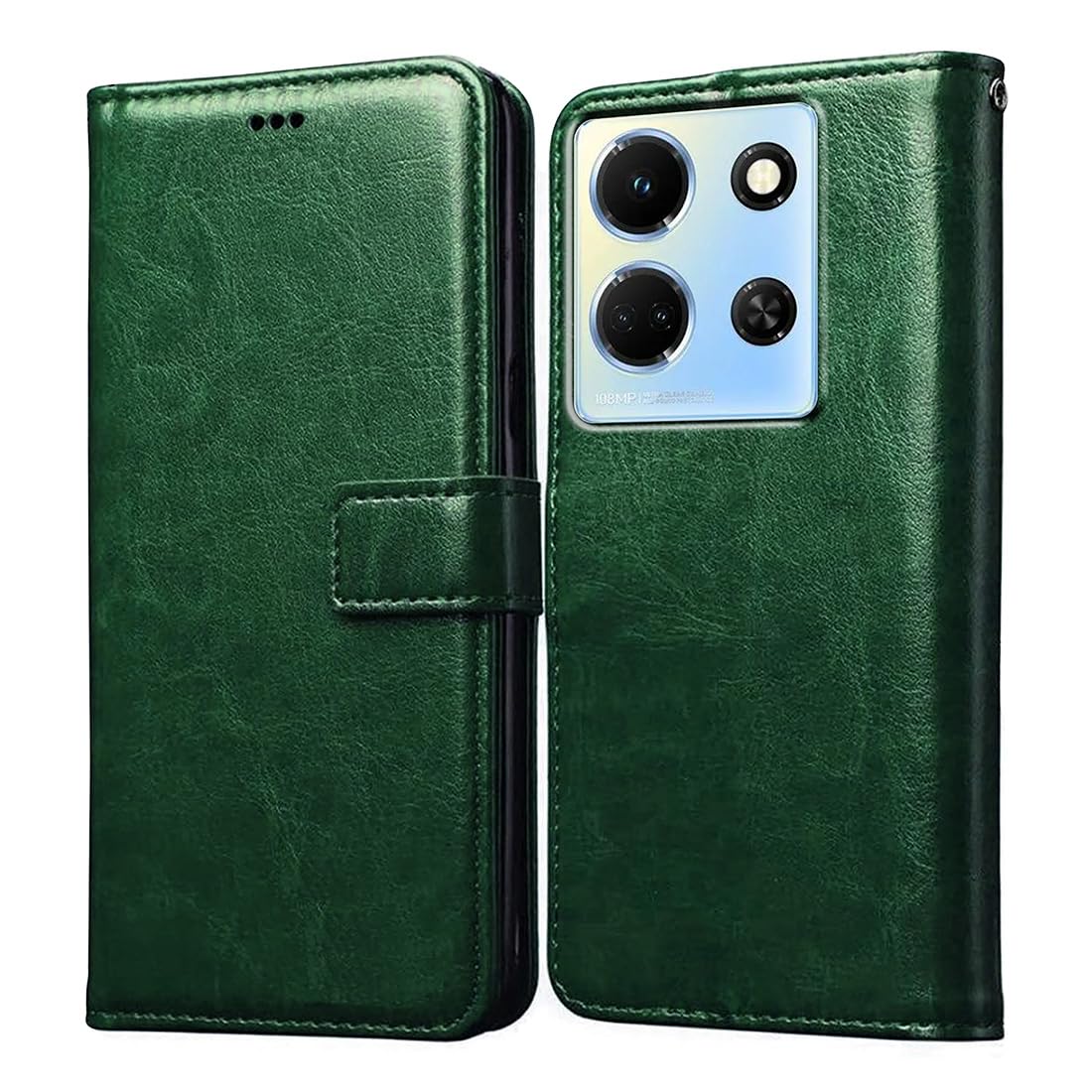 Casotec Flip Cover for Infinix Note 30 5G | Premium Leather Finish | Inbuilt Pockets & Stand | Flip Case for Infinix Note 30 5G (Green) (B0CCJQB2RN) Amazon Price History, Amazon Price Tracker