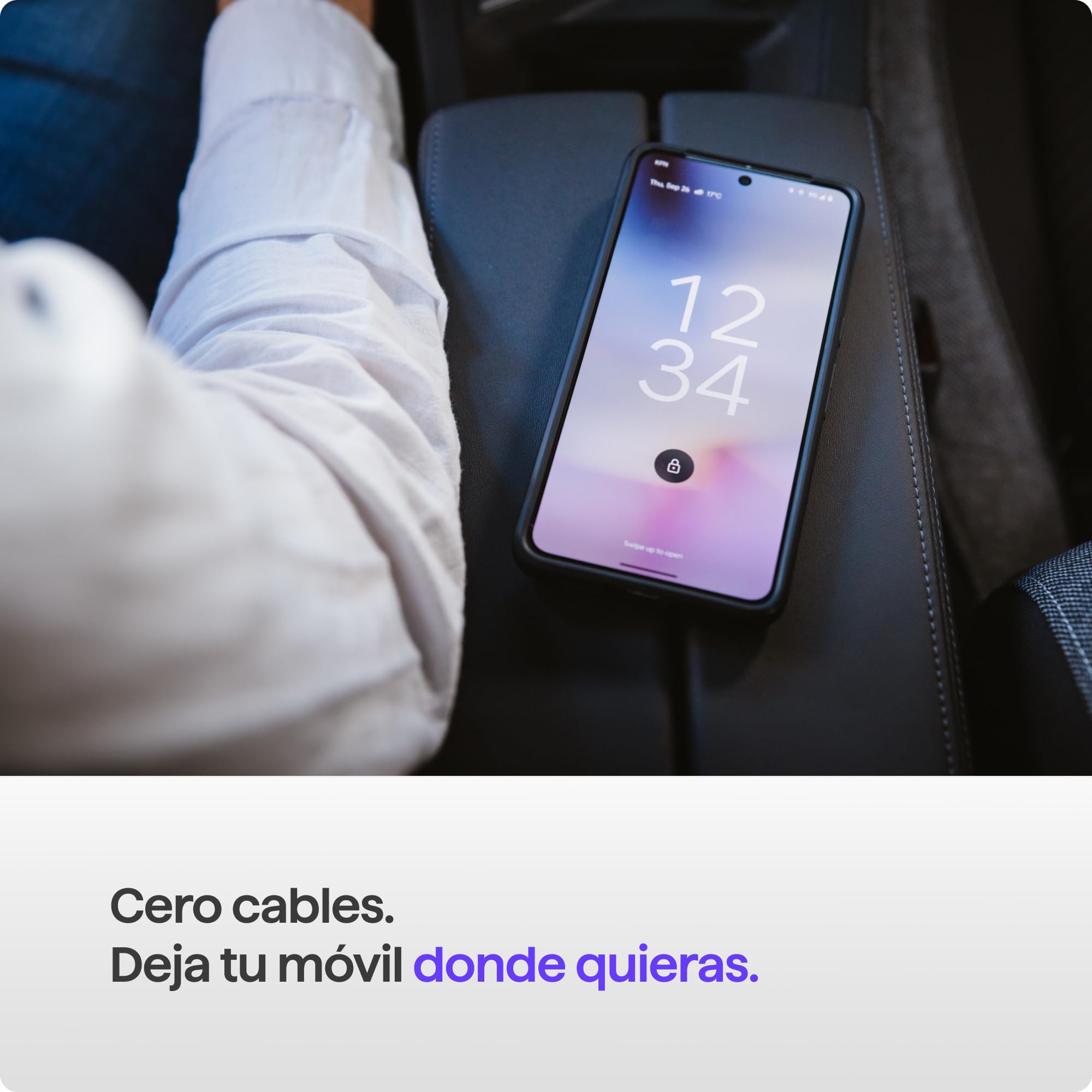 AAWireless Adaptador 2 en 1 para Android Auto y Apple Carplay, conexión inalámbrica a través de Bluetooth y WiFi, apto para iOS 10+ y Android 11+, botón multifuncional, fabricado en Europa