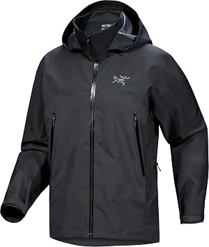 Arc'teryx Beta AR Men's Jacket | Waterproof, Windproof Gore-Tex Pro Shell Men's Winter Jacket with Hood for All Round Use | Black, Medium