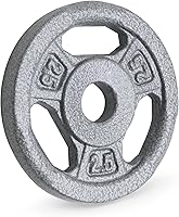 Vista 10 de Marcy Placas de agarre estándar clásicas de hierro fundido de 1 pulgada para entrenamiento de fuerza y levantamiento de pesas