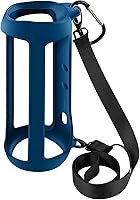 Vista 9 de Funda de silicona para JBL FLIP 5 impermeable portátil Bluetooth altavoz, cubierta de goma suave de gel, bolsa de almacenamiento de viaje con correa