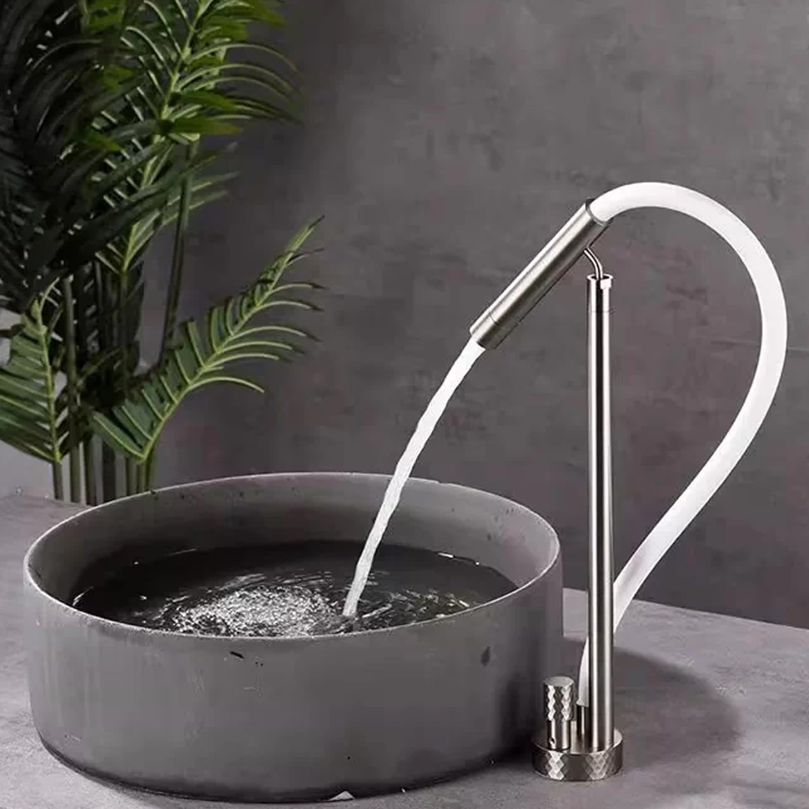 JRUIA Brushed Gold And Orange Kitchen Faucet, 360° Arbitrary Adjustment Bathroom Sink Faucet, Four Water Outlet Modes,J