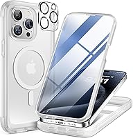 Vista 205 de Miracase Funda magnética para iPhone 15 Pro Max de 6.7 pulgadas [compatible con Magsafe], funda de cuerpo completo a prueba de caídas para iPhone 15