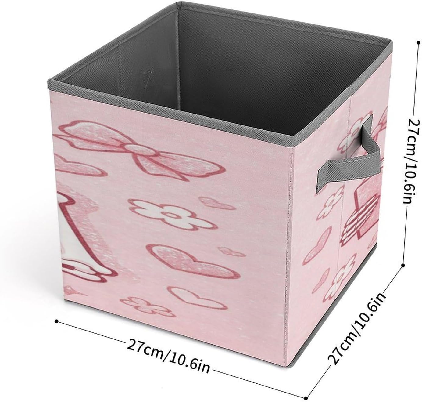 Funny Skeleton Fabric Storage Cube Foldable Bin image 2