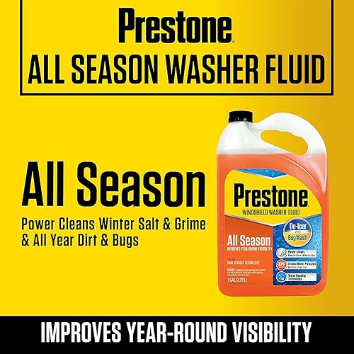 Miniatura 3 de Number 1 In Service Prestone AS658 Deluxe 3 en 1 - Líquido limpiador de parabrisas, descongelante para todas las estaciones hasta -27F, tecnología