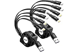 Multi Charging Cable: Retractable 4A Fast Charger for Multiple Devices