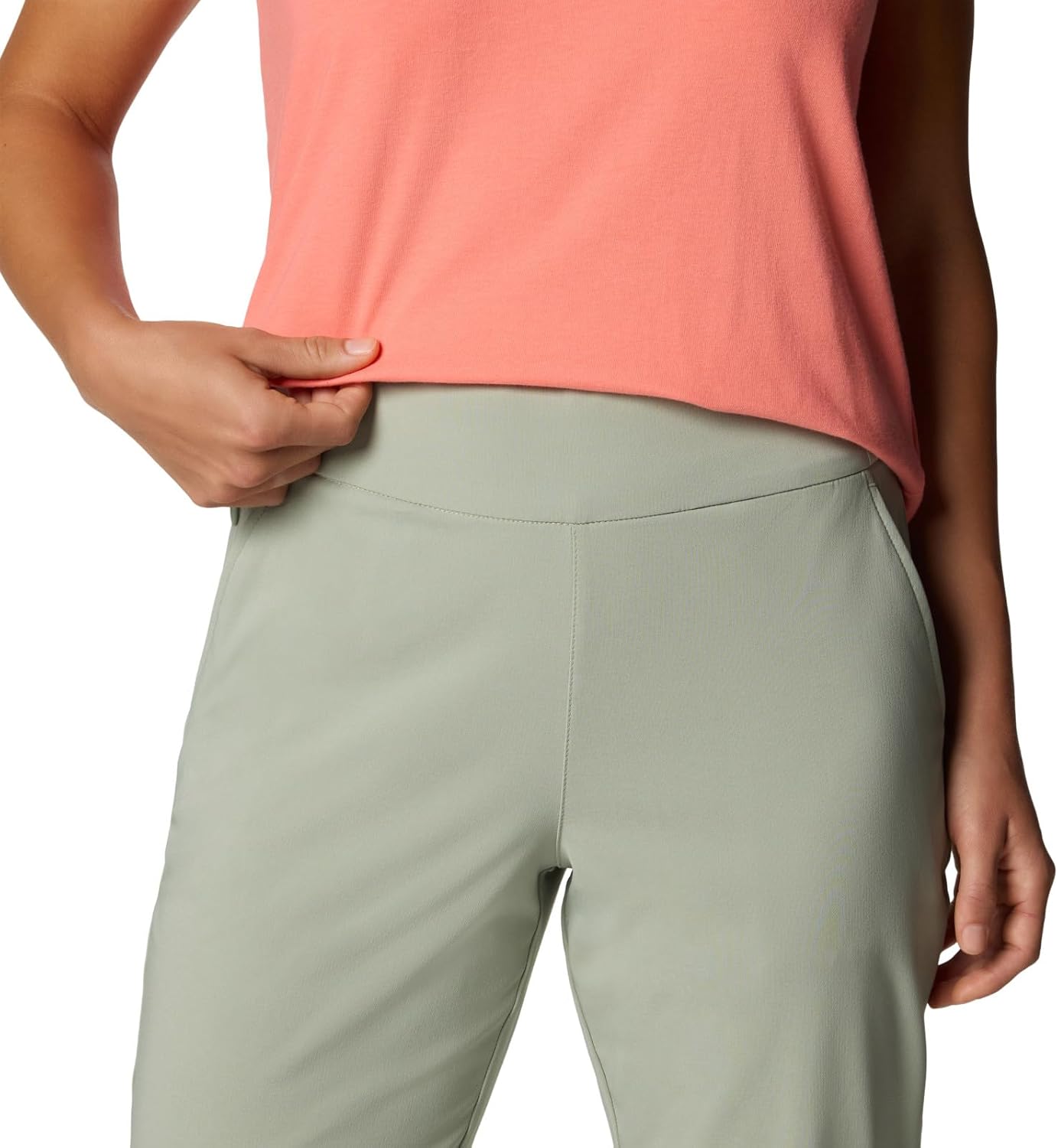 Columbia Womens All Seasons Pull-On Pant, Safari, X-Large