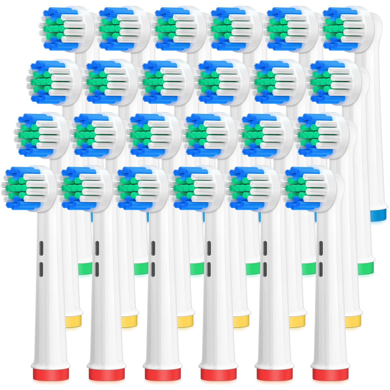 Cabezales de repuesto para cepillos Oral B, 24 paquetes de cabezales de repuesto para Oral B Braun, cabezales recargables compatibles con Oral B Pro1000/3000/5000/7000, Vitality y más...