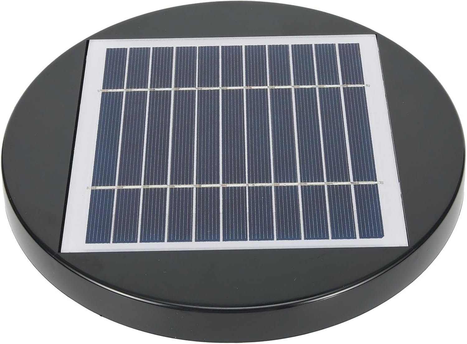 Solar Powered Roof Fan Ventilator, 200mm Low Profile Exhaust Fan for Greenhouse Shed RV Boat, Ultra Quiet DC Motor Ventilation System