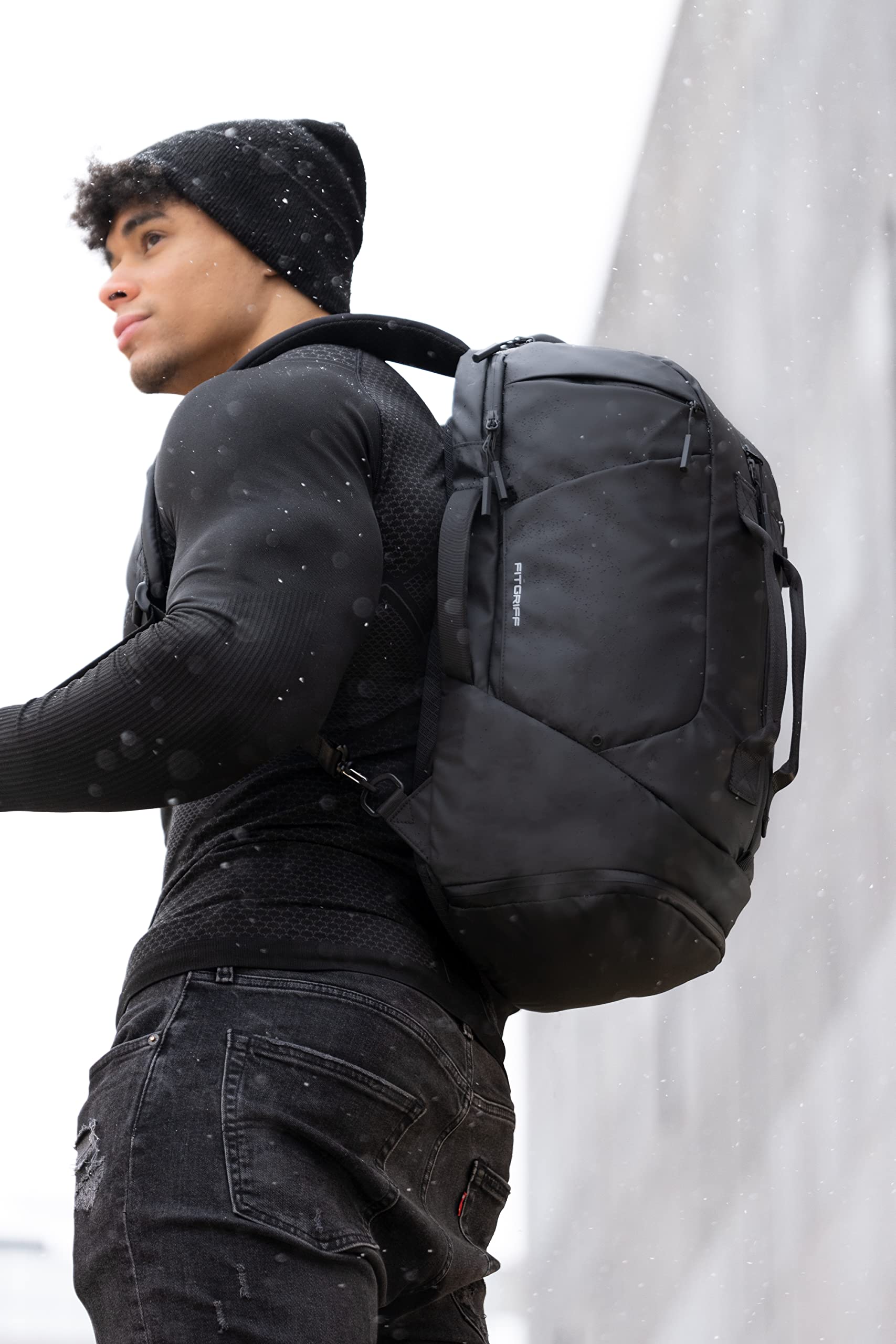 Fitgriff® Torba sportowa z funkcją plecaka – plecak z kieszenią na buty i kieszenią na laptopa – dla mężczyzn i kobiet – do uprawiania sportu, fitnessu i podróży – torba treningowa, torba