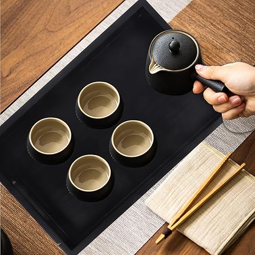 Miniatura 2 de UPKOCH Paletas de madera Plato de postre Plato de aperitivo Plato de charcutería Bandeja de taza de té de madera Bandeja de aperitivos Plato de