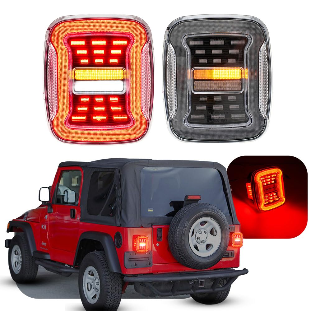 4-in-1 LED trasero luces para J/eep Wrangler YJ 1987-1995 TJ