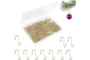Ornament Hooks Mini, Christmas Hooks Gold