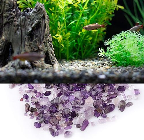 Miniatura 2 de Piedras de cuarzo amatista, piedras rodadas, cristal triturado, piezas trituradas, piedras curativas para el hogar, interiores, grava decorativa