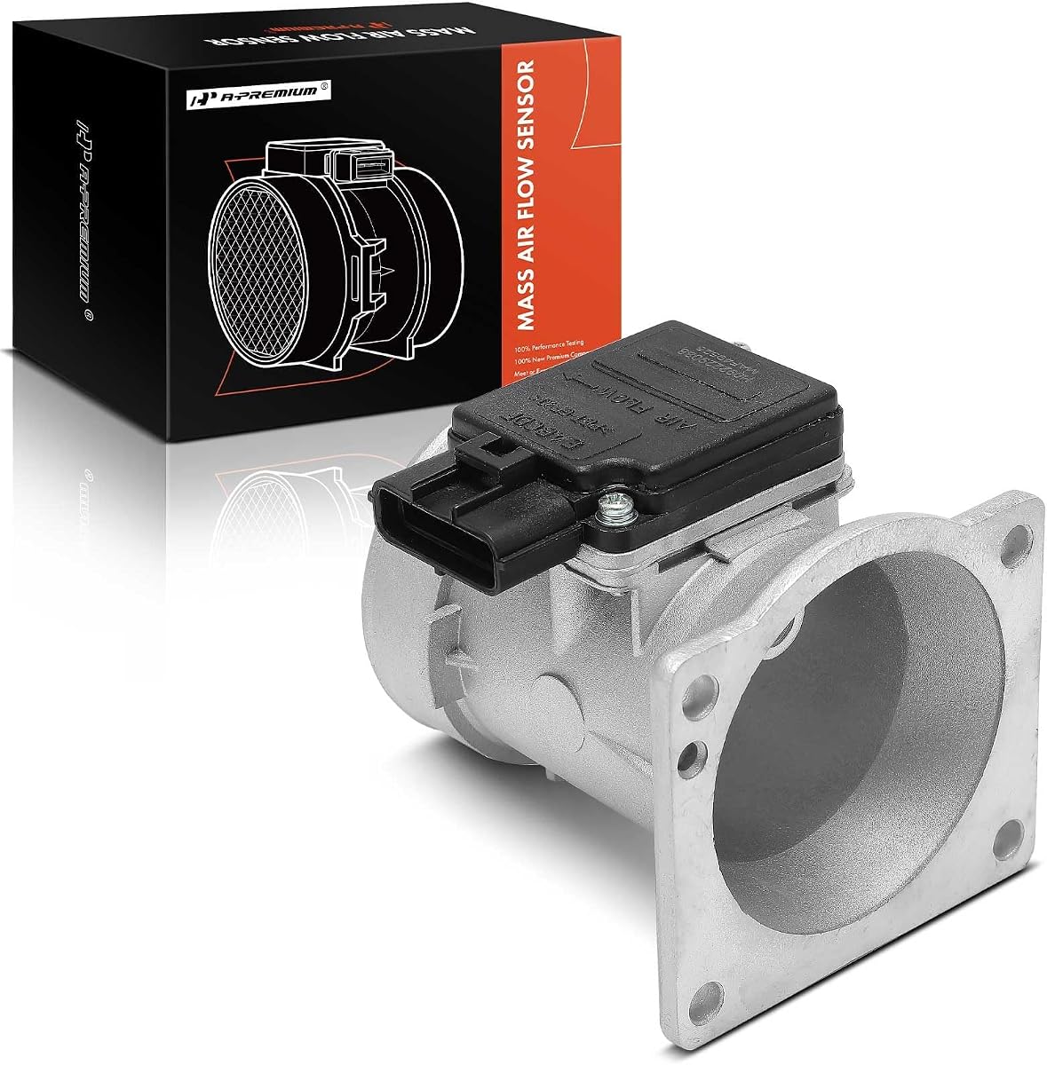 A-Premium Mass Air Flow Sensor Assembly [4Pins] Compatible with Ford, Mazda | for Ford Ranger 95-01, Escort 96-02, Taurus 96-99, Windstar 95-97 & Mazda 626 98-02, B2500 98-01, B3000 95-00 & Mercury Sable