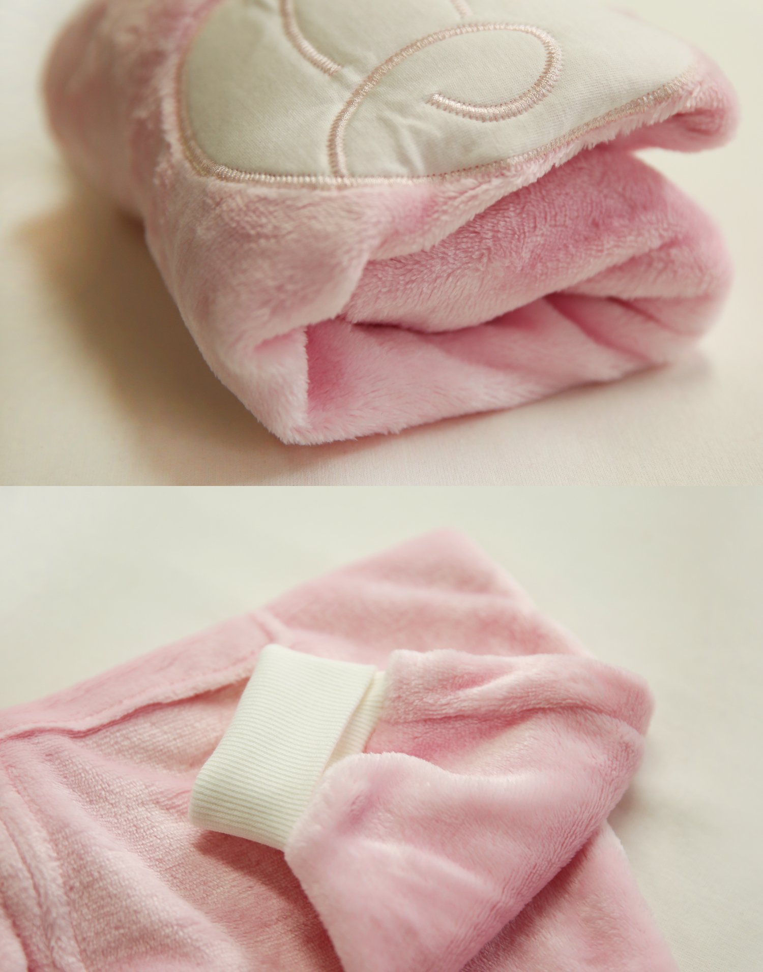 Vaenait Baby Kids Infant Sleeping Bag with Legs TOG 2.0 Soft Plush Fleece Wearable Blanket Pyjamas Pink Angel Sleep M - Image 2