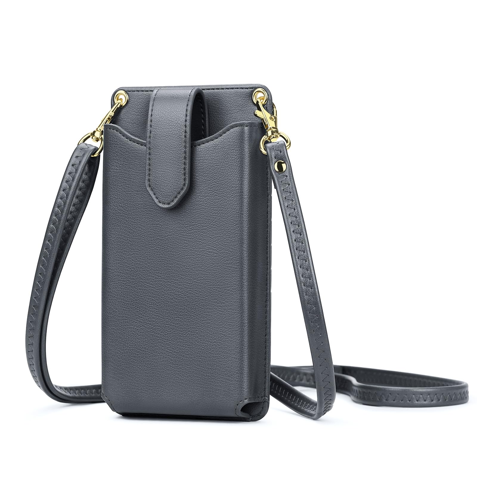 Peacocktion Borsa a tracolla in pelle vegana, borsa a mano con