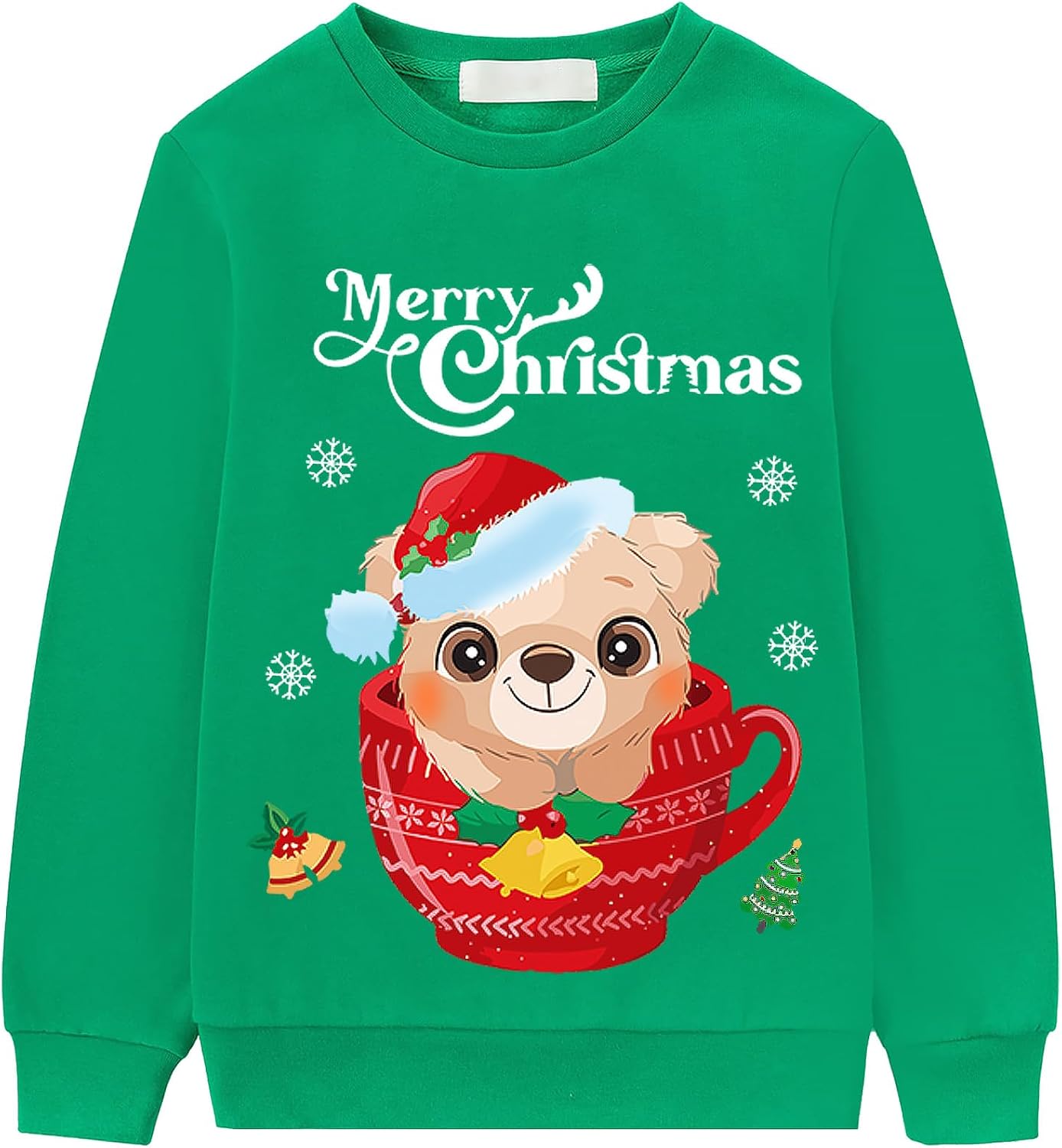 Christmas Sweatshirt for Toddler Boys Girls Long Sleeve Baby Santa Claus Snowman Sweaters Xmas Winter Clothes 1-7T