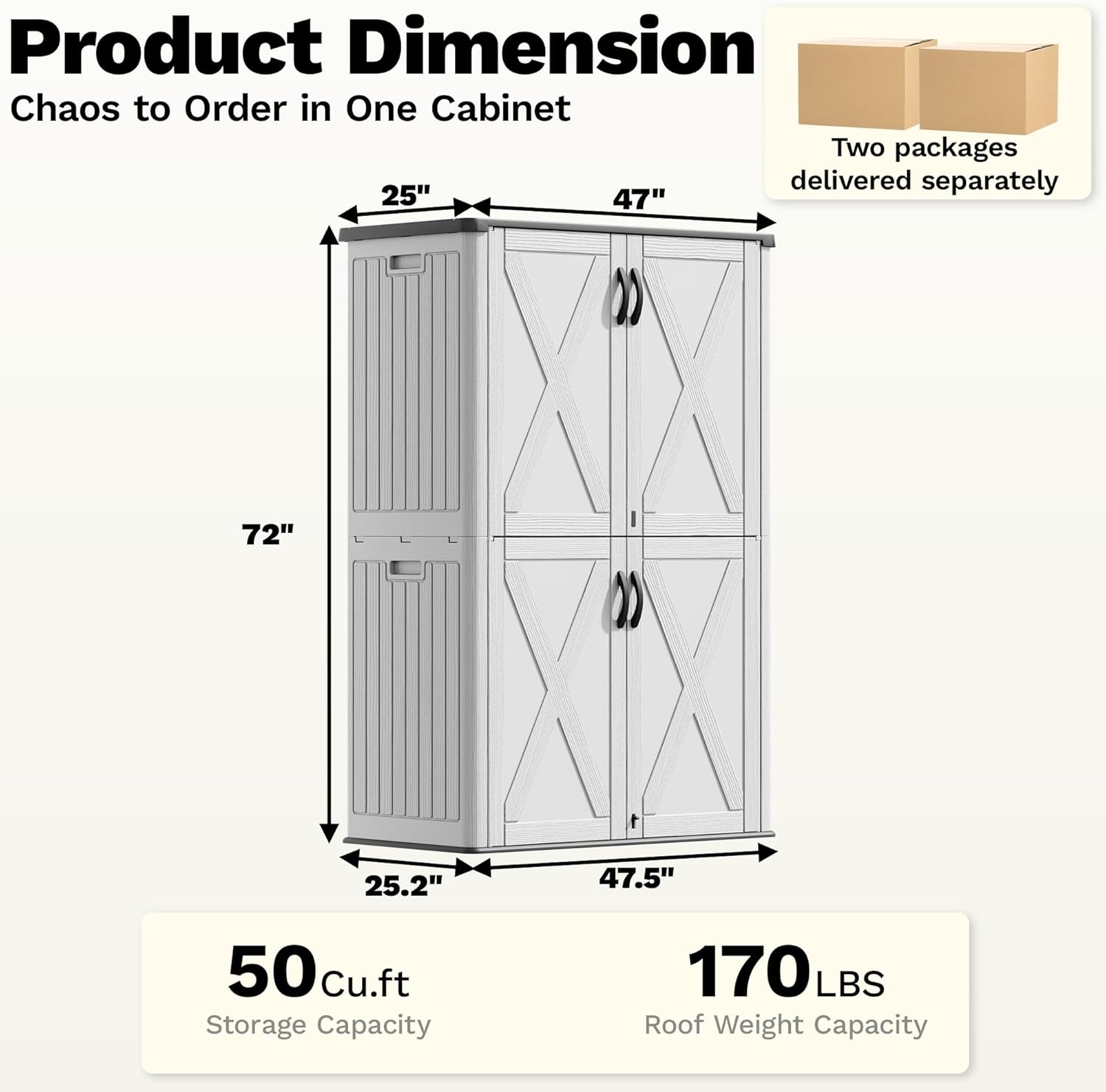 Devoko storage shed product dimensions diagram