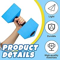 Vista 4 de 4 mancuernas triangulares para ejercicio acuático, pesas flotantes de agua para piscina, juego de ejercicios de espuma EVA, pesos de agua