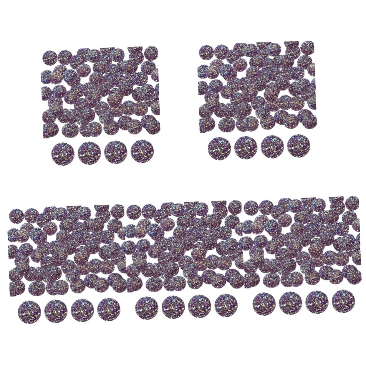 Rhinestones à plat éclatants de qualité supérieure Healvian, strass bleu et violet de 500 pièces