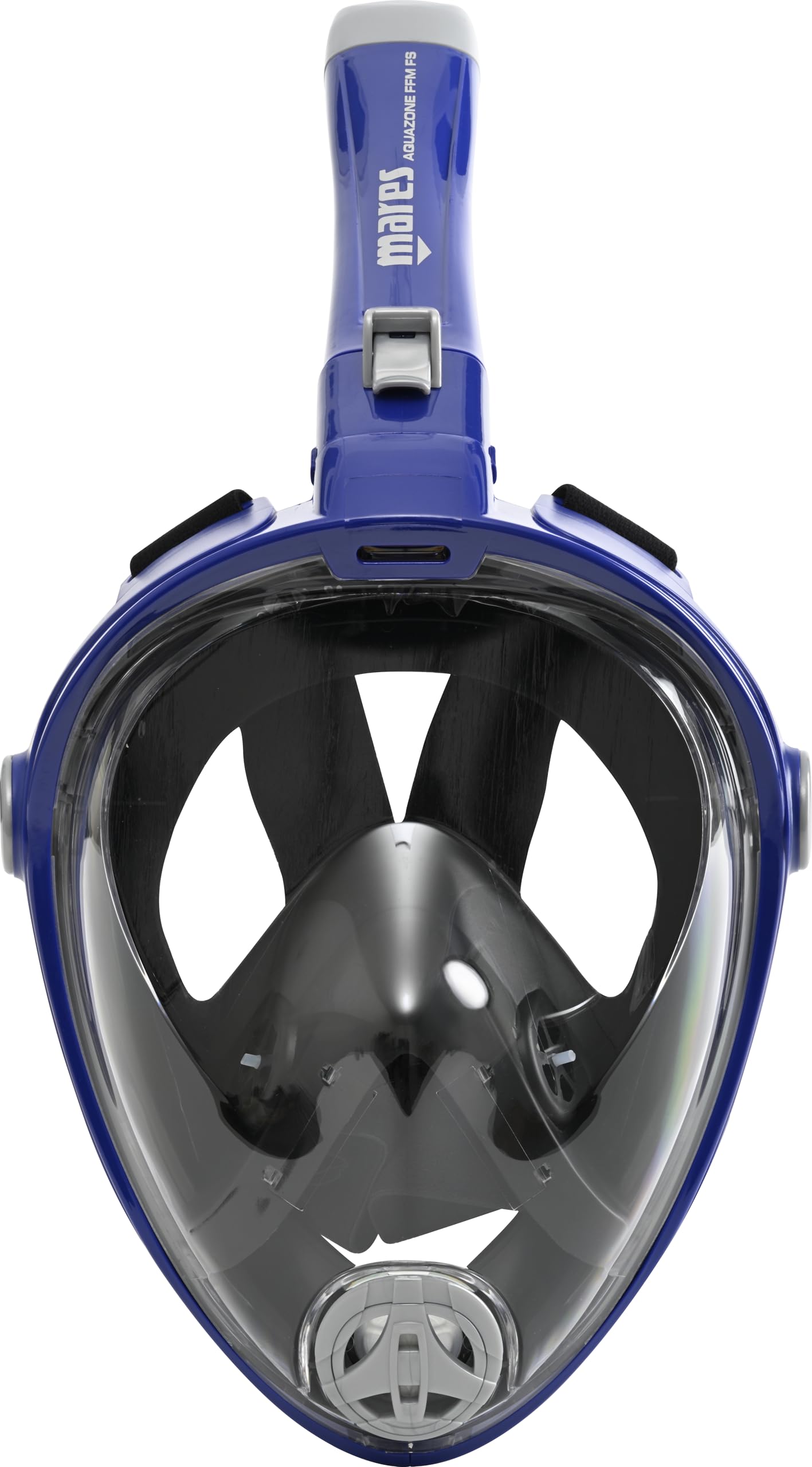 Mares Aquazone Full Face Mask - Masque Intégral Snorkeling Adulte, Jupe Silicone, Tuba Repliable, 3 Tailles
