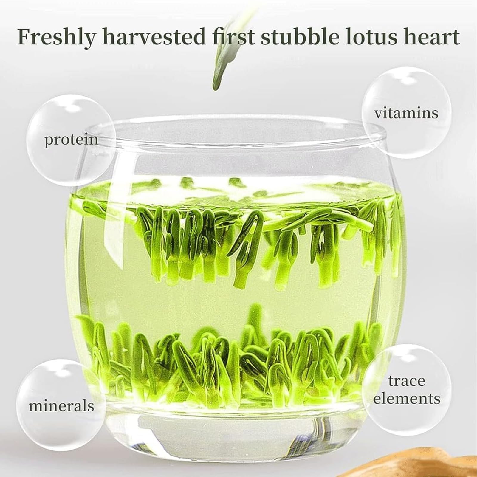 Té de núcleo de semilla de loto para hombres, Té de loto Plumule nutritivo de riñón, Té de protección renal, Té Lian Zi Xin, Té de riñón nutritivo chino (1box)